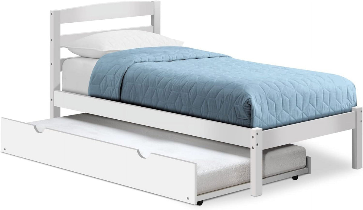 White Pine Wood Trundle Bed V55213