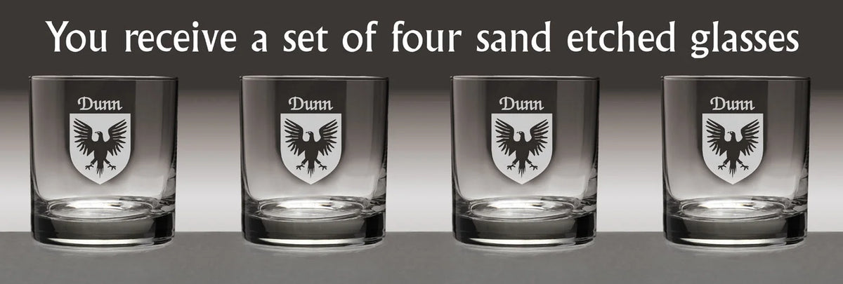 Irish Coat of Arms Tumbler Glasses Set of 4 W197