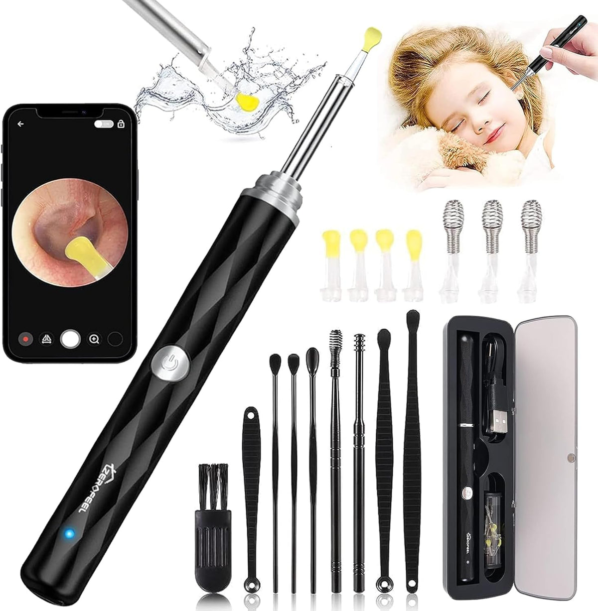 Ear Wax Removal Tool with Camera and 6 LED Lights Z532631