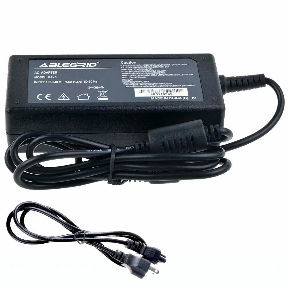AC/DC Adapter Power Supply Cord Charger with Barrel Round Plug Tip I283
