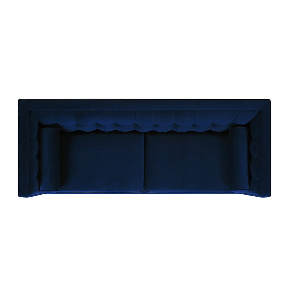 Navy Blue Tufted Tuxedo Sofa L100183
