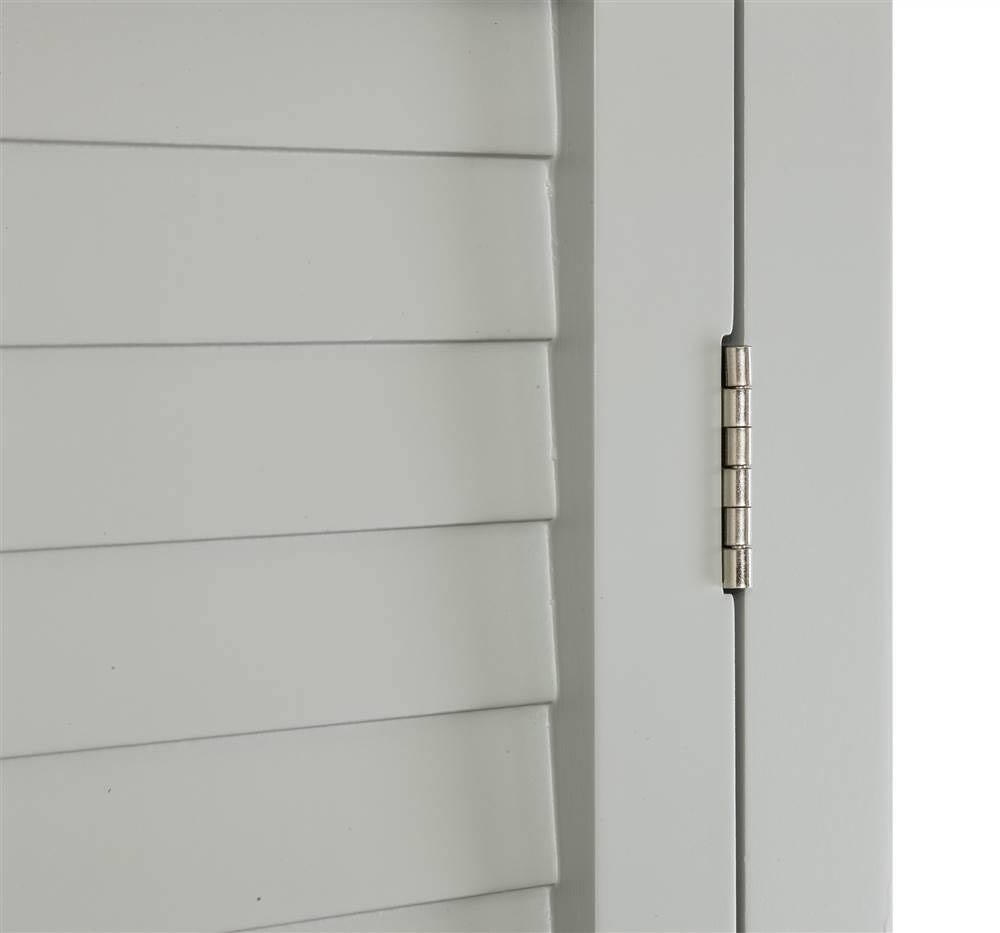2-Door Linen Tower, Gray Z870
