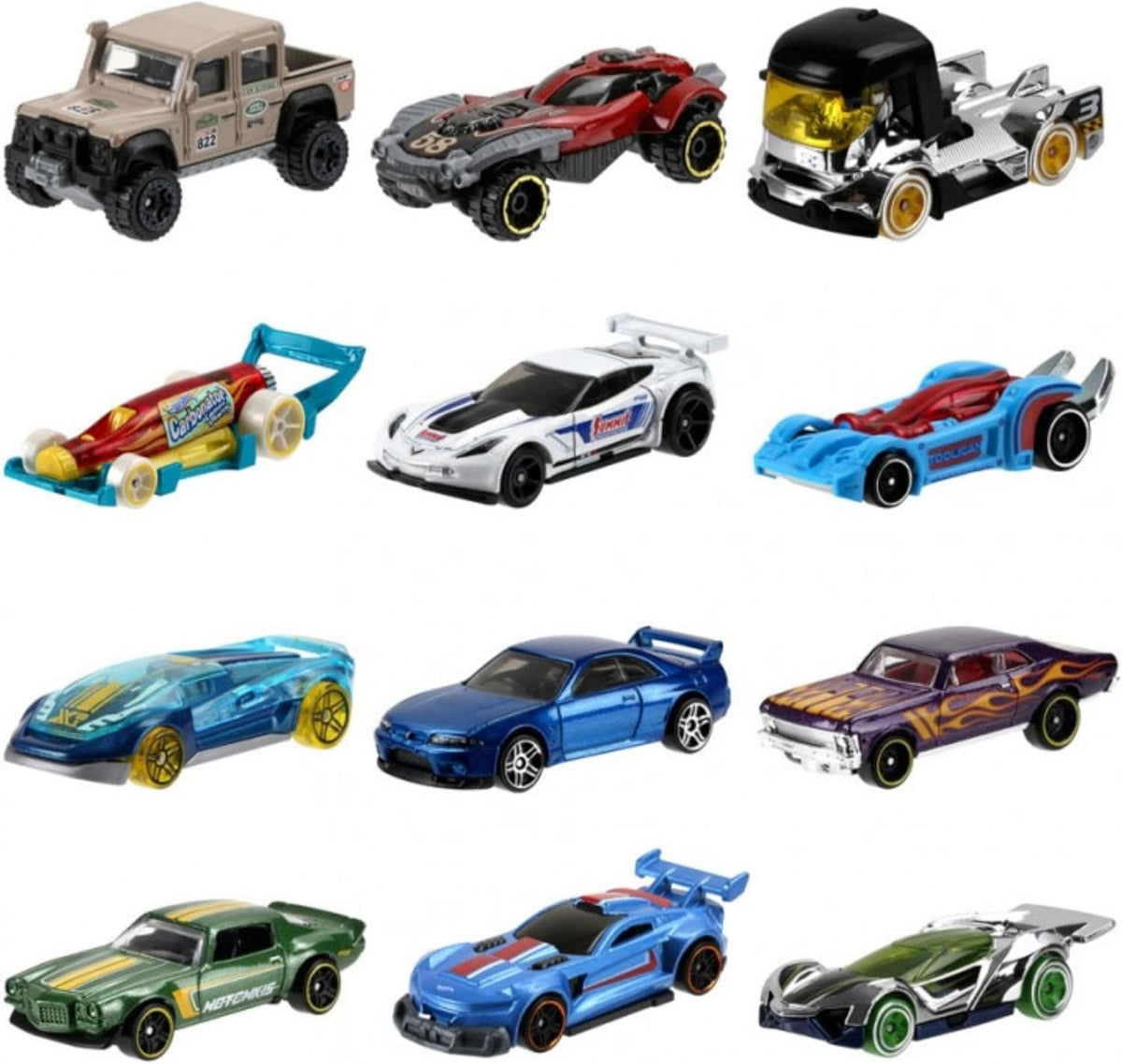 72 Count Die-Cast Toy Cars H533571