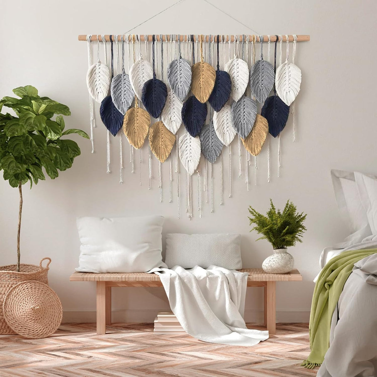 Macrame Wall Hanging Woven Tapestry Wall Art Decor Z1531