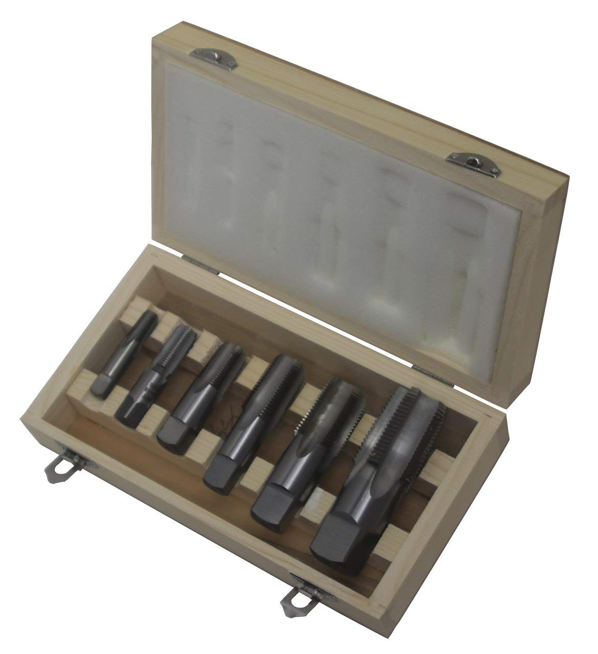 6 Piece NPT Pipe Tap Set Carbon Steel W35888