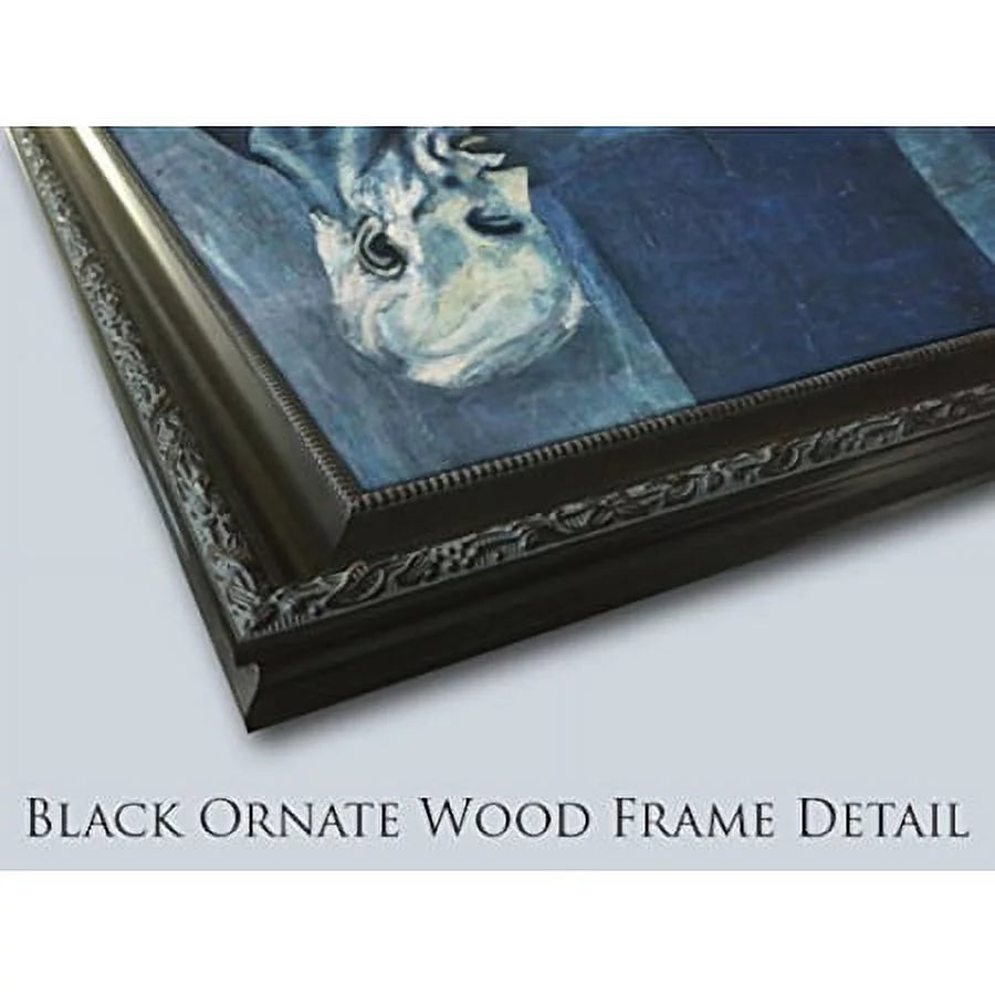 Black Ornate Wood Framed Art Print H319940