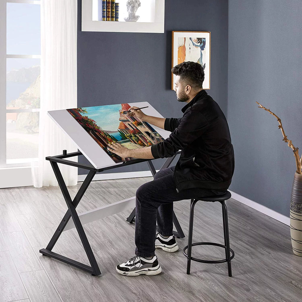Drafting Table with Tilted Tabletop H91269