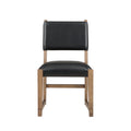 Dark Driftwood Wood Side Chair Set of 2 M4143