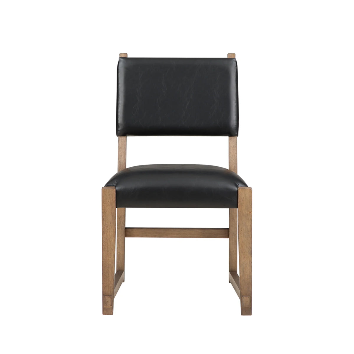Dark Driftwood Wood Side Chair Set of 2 M4143