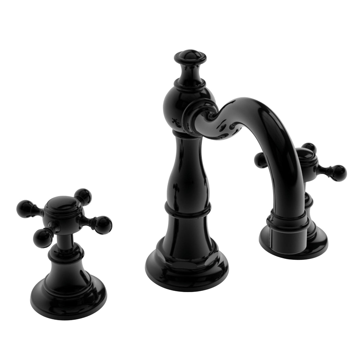 Gloss Black Widespread Bathroom Faucet R80077
