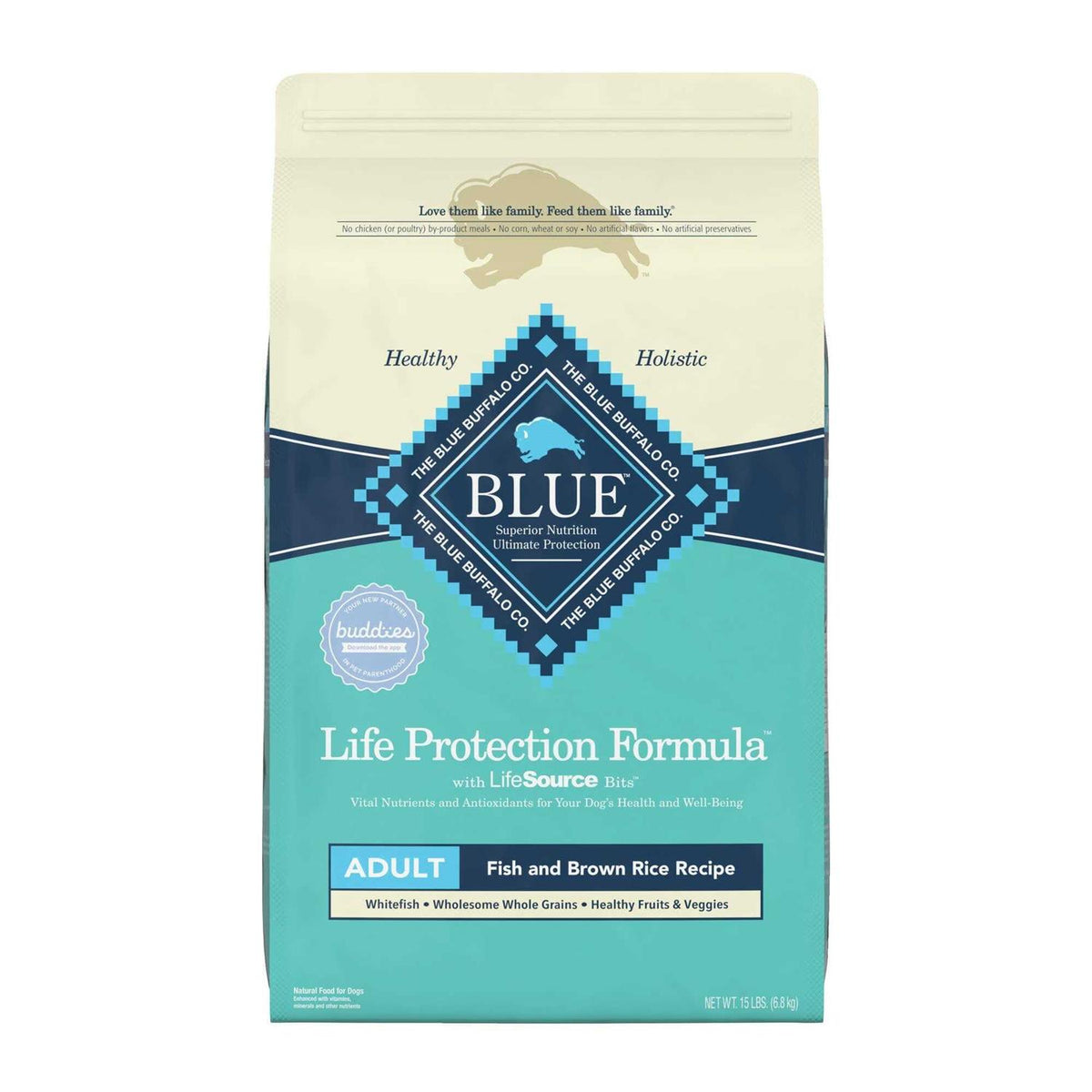 Fish & Brown Rice Adult Dry Dog Food K65293