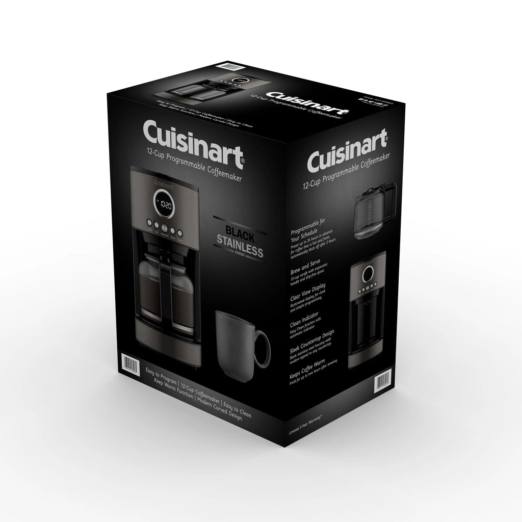 Stainless Steel Black 12 Cup Coffeemaker G620