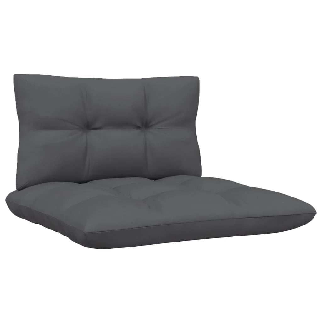 White Solid Pinewood Patio Sofa with Cushions E777