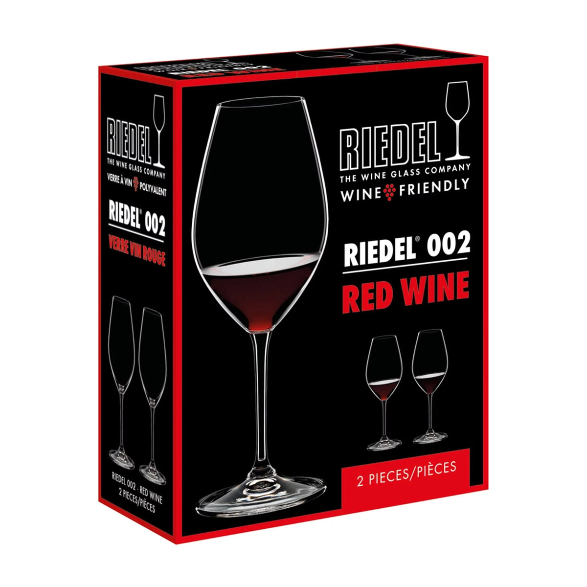 34.25 Oz Merlot Red Wine Decanter with Stemmed Glasses, 4 Pcs I489127