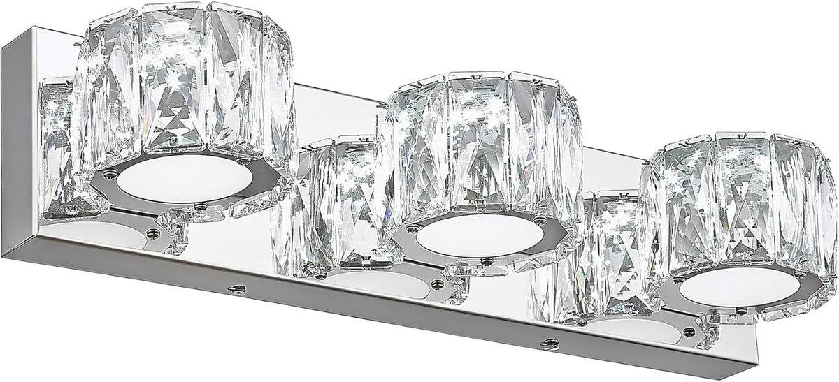 LED Vanity Lights Over Mirror, 4000K Warm White Polished Chrome M146
