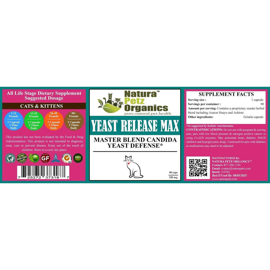 Yeast Defense Capsules for Dogs and Cats Z9216