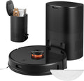 Black Robotic Vacuum Cleaner with Self Empty, Mop, Lidar Navigation, 2700Pa Suction B909