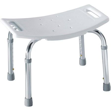 White Non-Slip Adjustable Tub and Shower Chair I35923