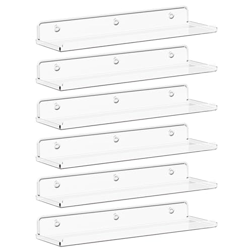 10 Pack White Acrylic Shelf 15" Z86406
