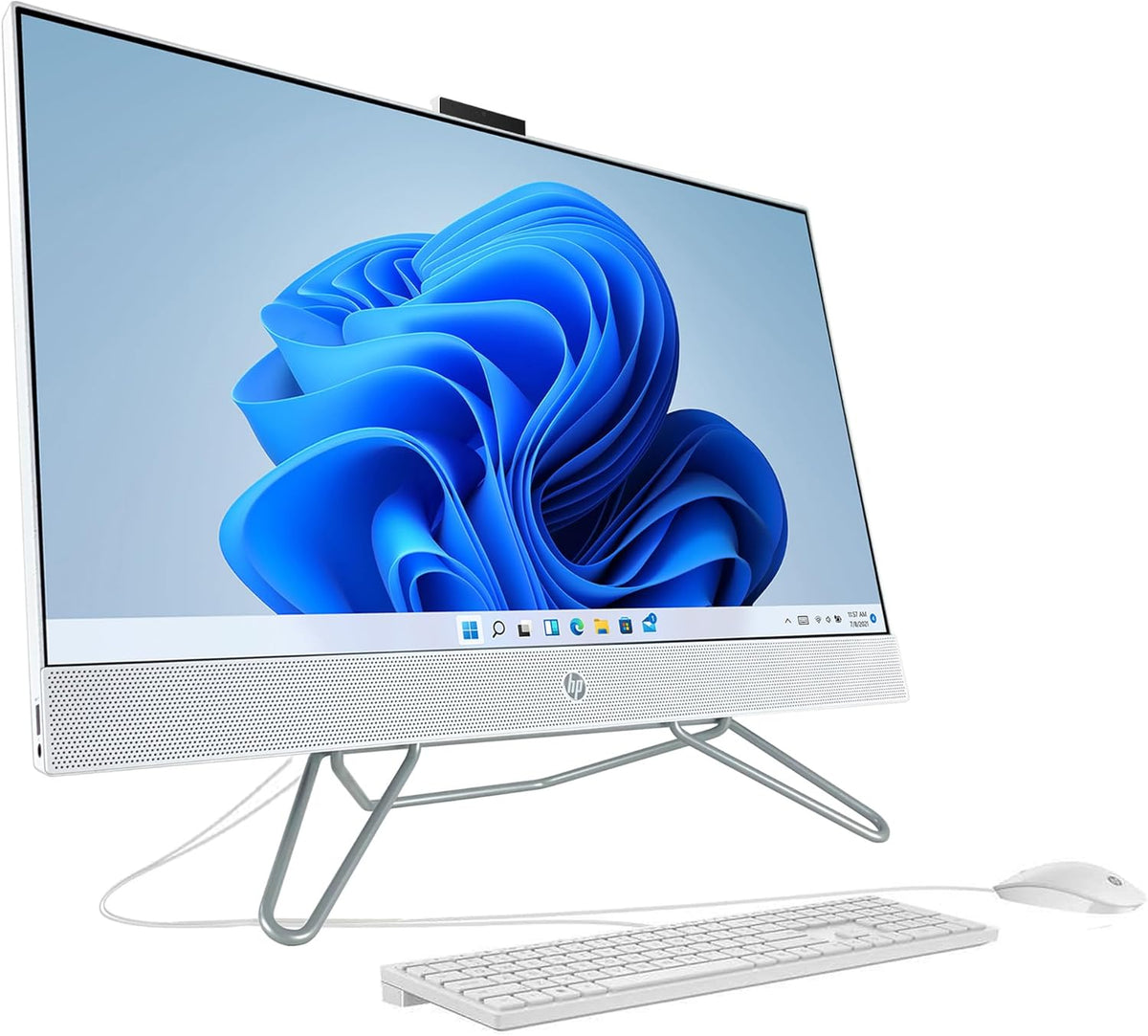 27" Full HD Touchscreen All-in-One Desktop Computer with AMD Ryzen 7 5700U 8-Core Processor, 64GB DDR4 RAM, 1TB NVMe SSD V88574