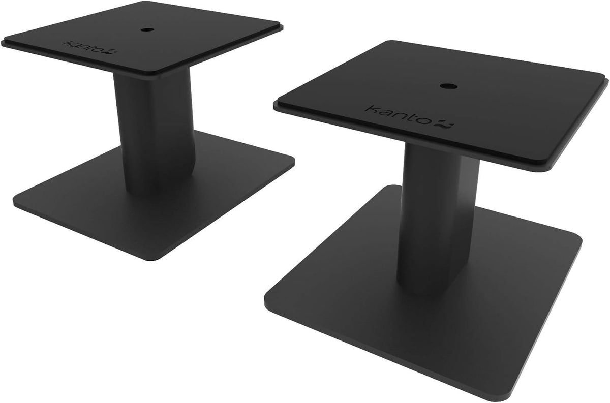 Black Heavy Steel Desktop Speaker Stands F514875