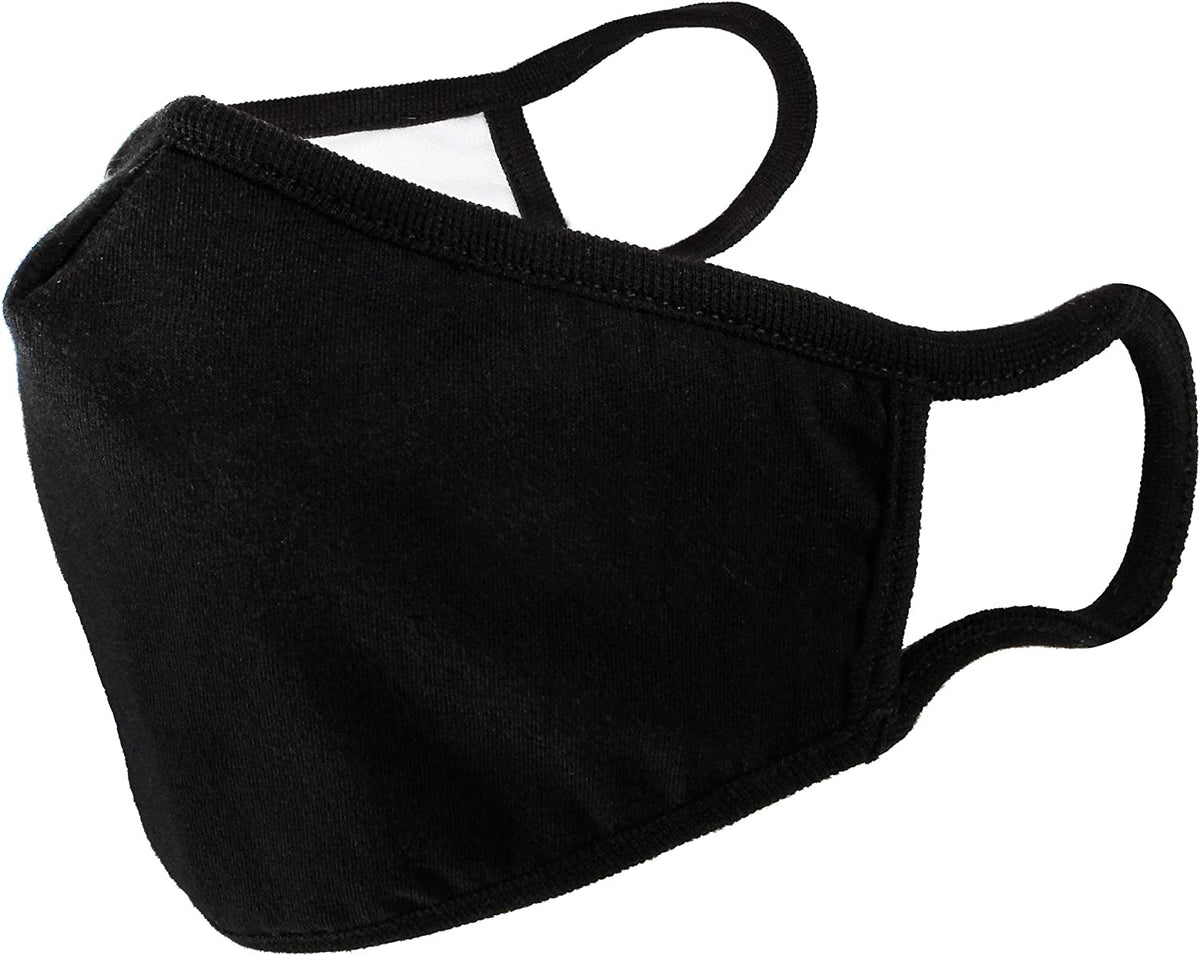 3-Ply Washable Reusable Cloth Face Mask with Nose Wire 6 Pack L9440