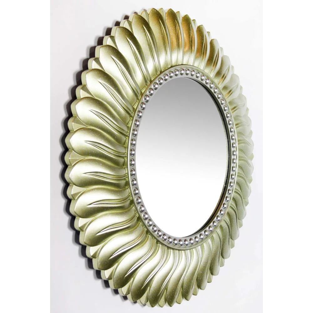 Gold Round 21.5-inch Wall Mirror Y1445