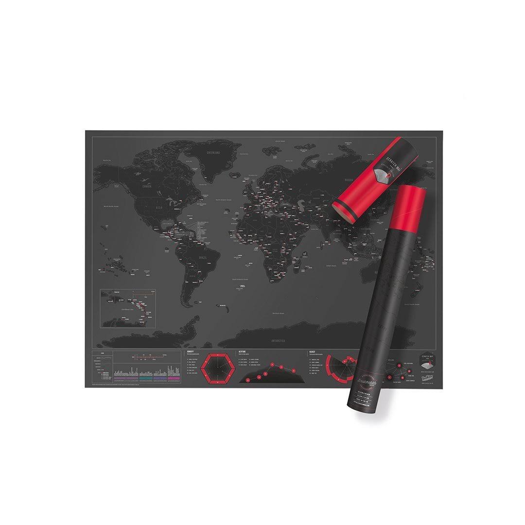 Scratch Map, Capitals Edition R878