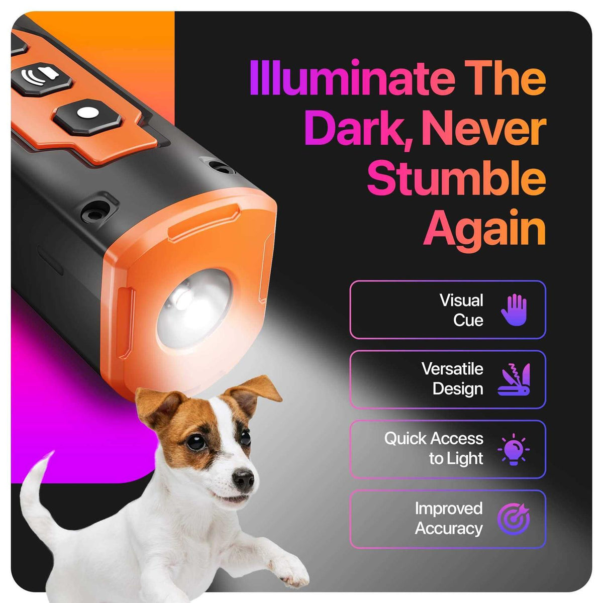 Dog Bark Deterrent Devices with 3X Sonic Emitters 50ft Range M1097
