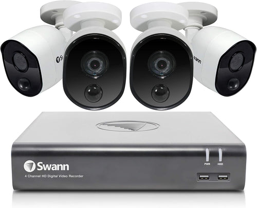 4 Channel 4 Camera 1080p Full HD DVR CCTV Security System with 1TB HDD Y3636