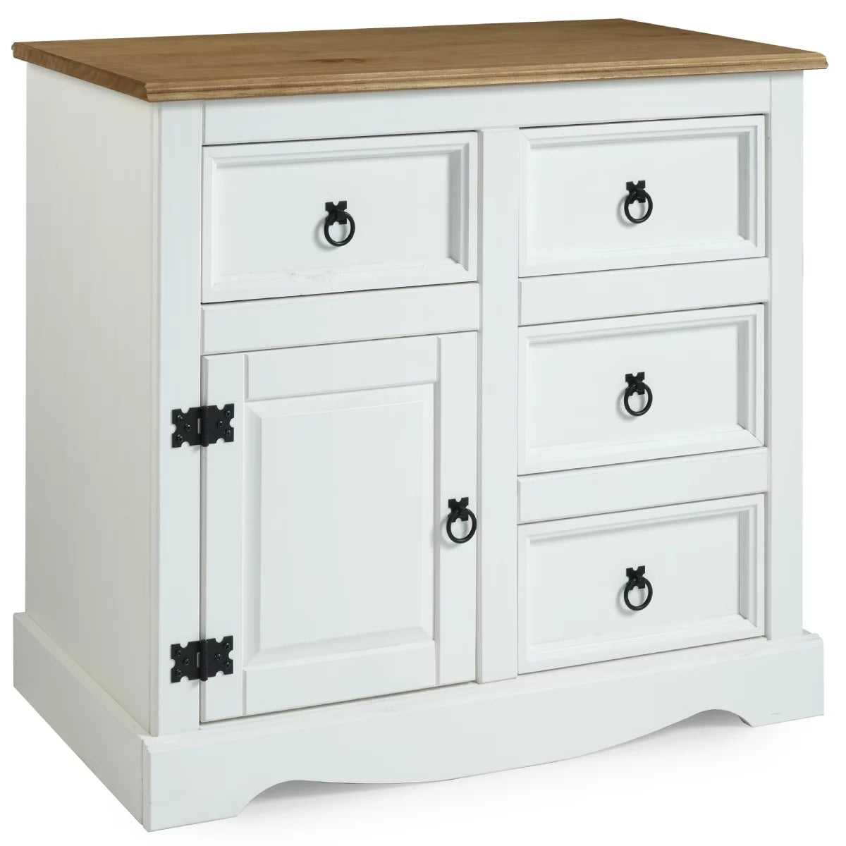 Wood Buffet Sideboard 1 Door 4 Drawers U418688