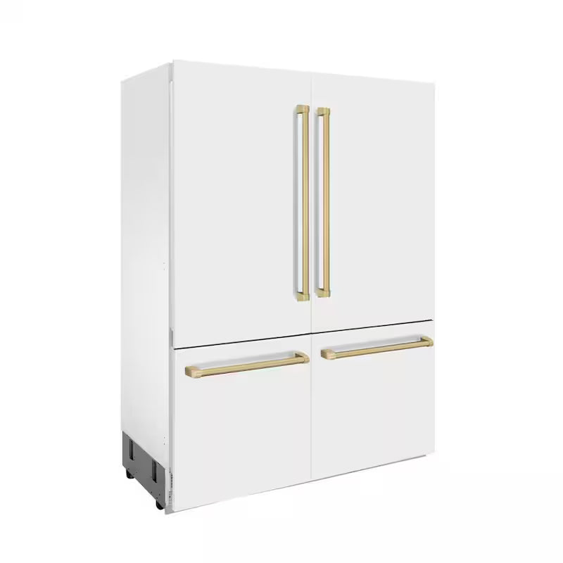 60 in. 4-Door French Door Refrigerator with Champagne Bronze Handles L40071