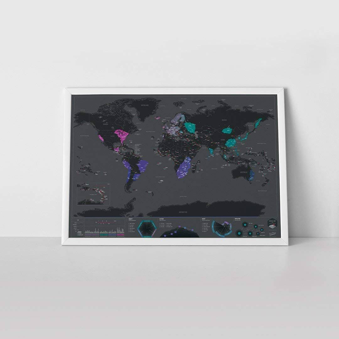 Scratch Map, Capitals Edition R878