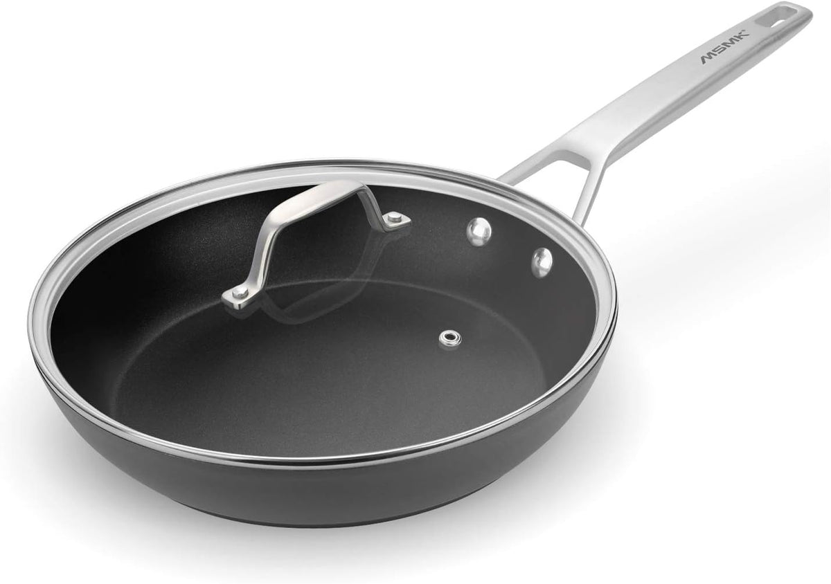 10-inch Nonstick Stainless-steel Frying Pan with Lid W18912