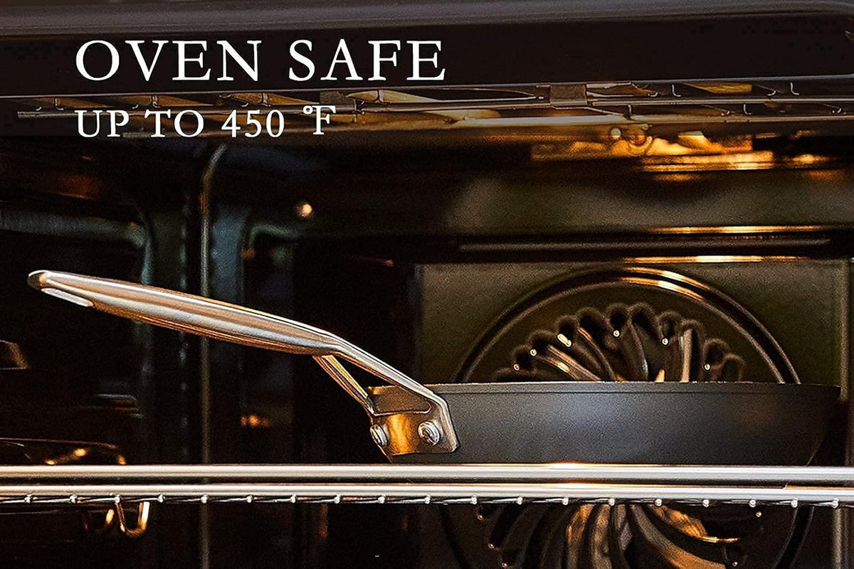 10-inch Nonstick Stainless-steel Frying Pan with Lid W18912