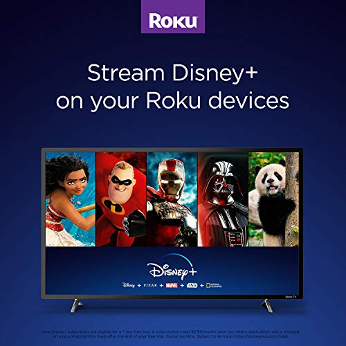 Black HD/4K/HDR Streaming Media Player with Remote and HDMI Cable C673