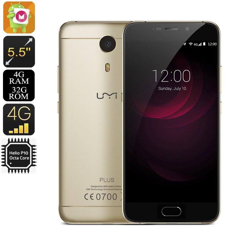 Gold 4GB Ram 5.5 inch IPS FHD Display Dual SIM 13MP Camera Smartphone A487