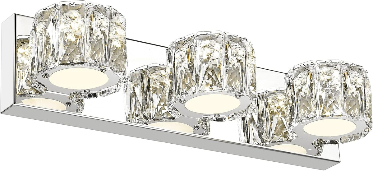 LED Vanity Lights Over Mirror, 4000K Warm White Polished Chrome M146