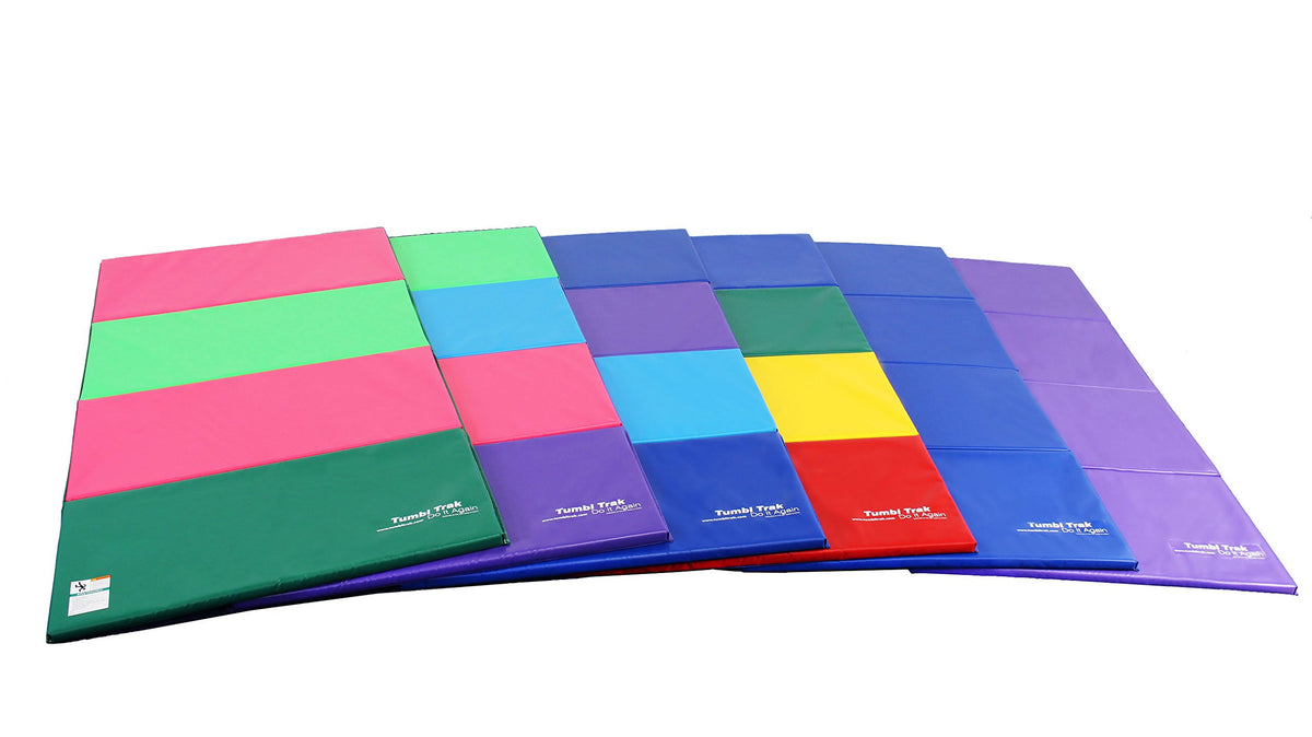 Folding Tumbling Panel Mat, 5ft x 10ft x 1-3/8in Q240