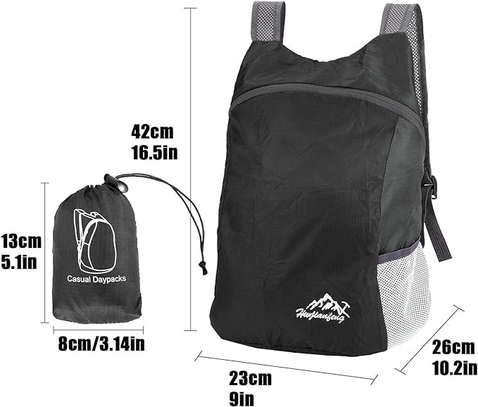 20L Ultralight Foldable Backpack Hiking Rucksack Water Resistant Travel Daypack W458048
