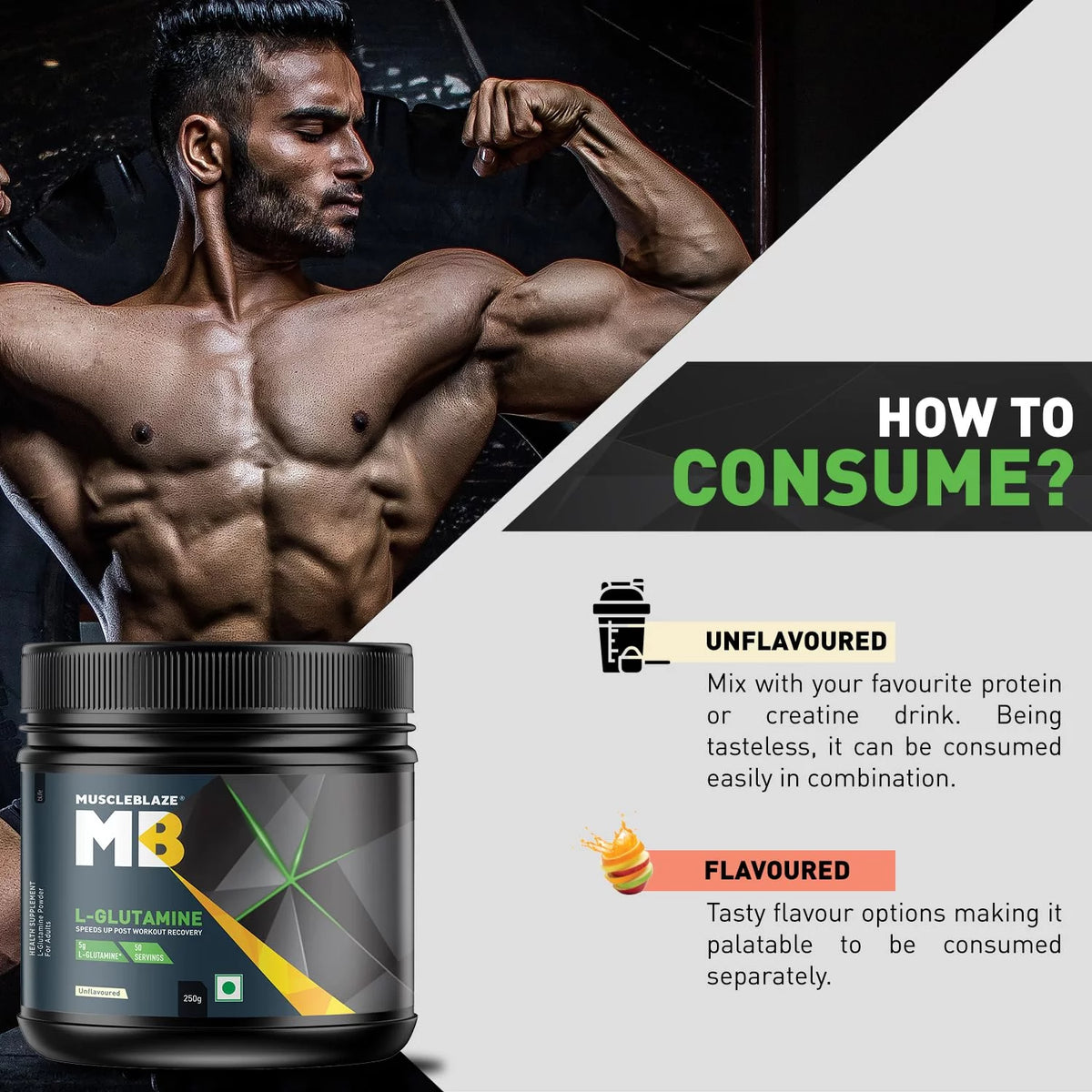 L-Glutamine Powder 250 Gm 50 Servings Z146377