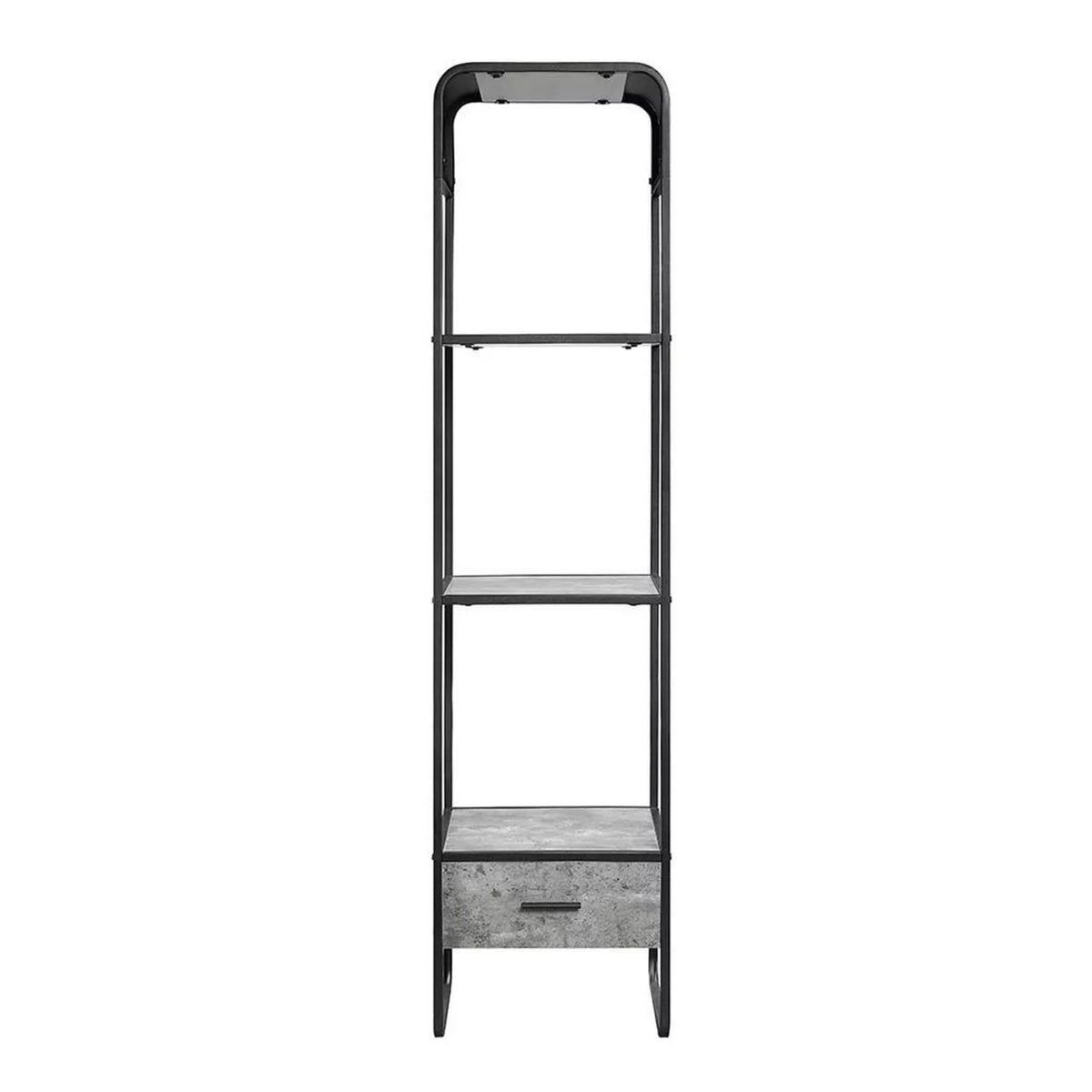 66 Inch Gray 3 Shelves Metal Frame Side Pier C202715