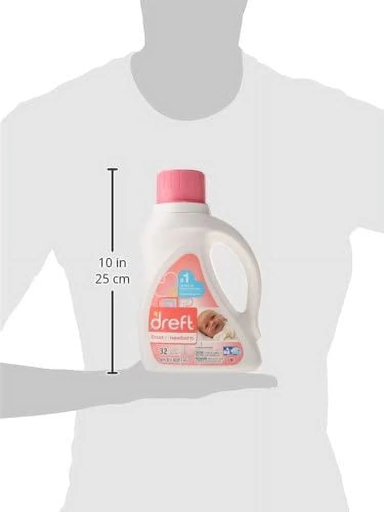 Newborn Liquid Detergent 50 oz, 32 Loads - 2 Pack I29751