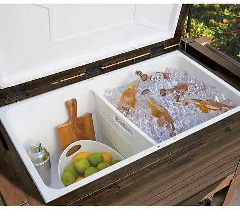 Rolling Wood Cooler F2302