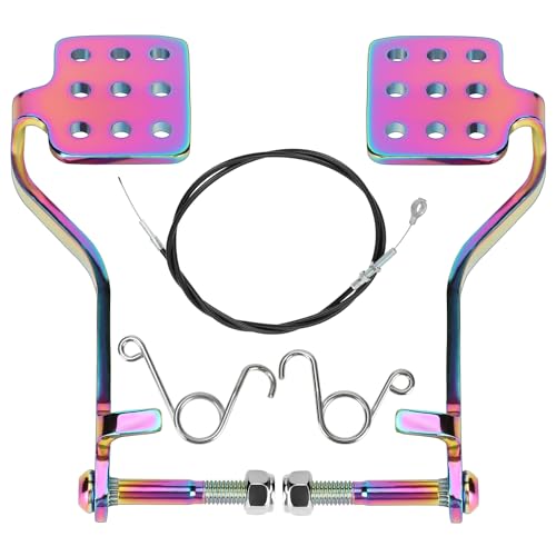 Black Go Kart Brake Pedal with 71” Throttle Cable Kit Z91397