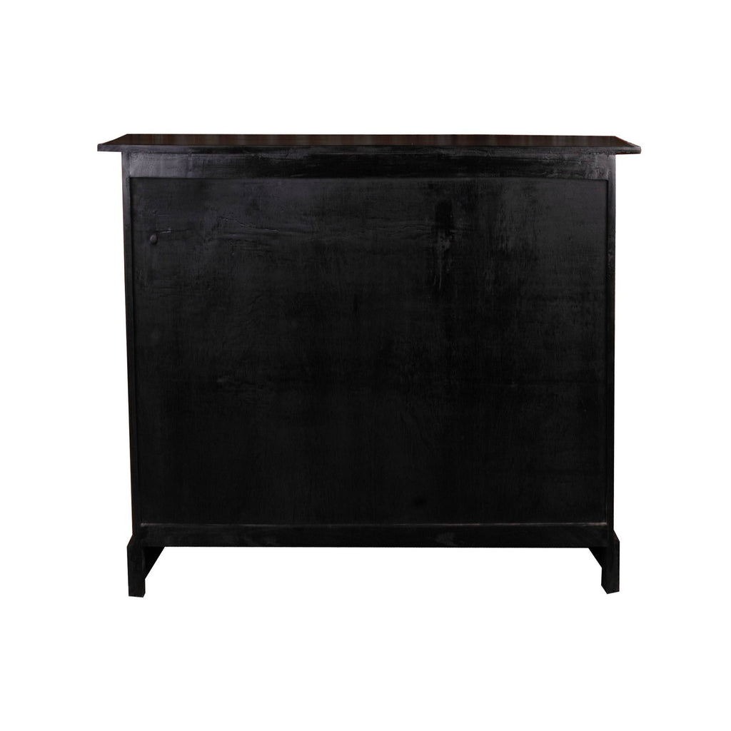 Black and Beige Six Basket Cabinet Y87514