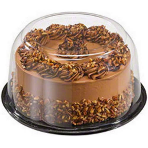 Clear Plastic Cake Container with Black Base, 100/Case X82812