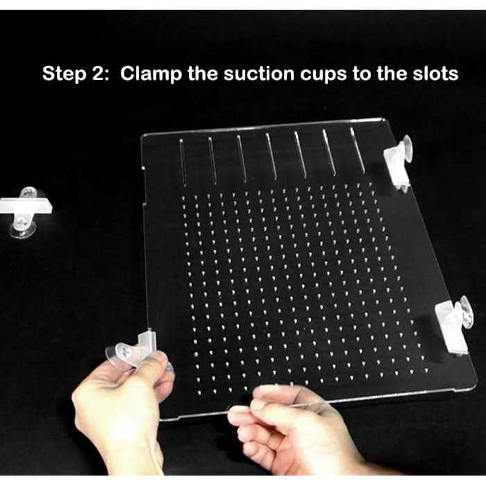 Acrylic Aquarium Divider Kit with Suction Cups D6736