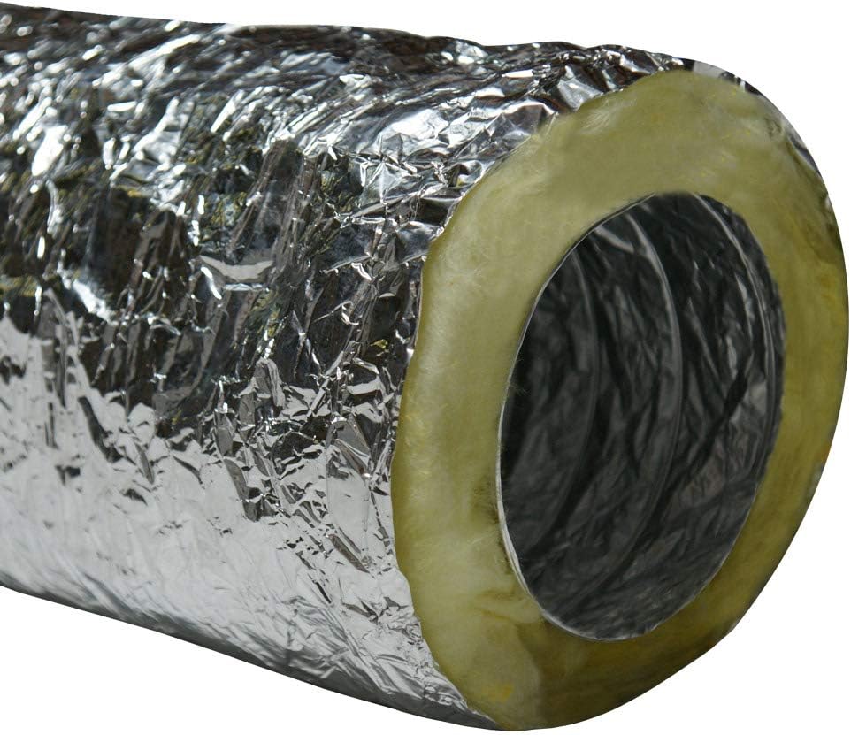 6-Inch by 25-Feet Insulated Flex Duct Hose Pack of 2 R576