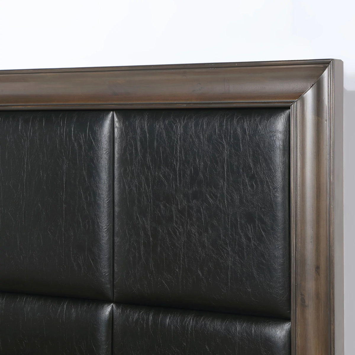 Dark Brown Wood 5-Piece Upholstered Storage Bedroom Set J54352